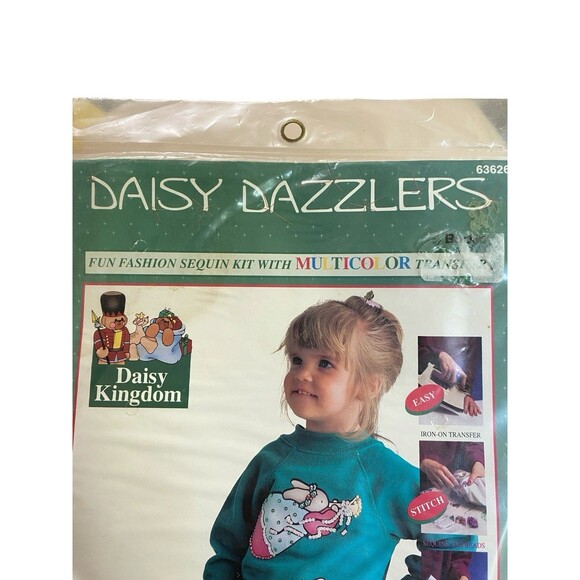 Daisy Dazzlers Angel Bunnies Fashion Sequin Kit With Multicolor Transfer New - Picture 2 of 5